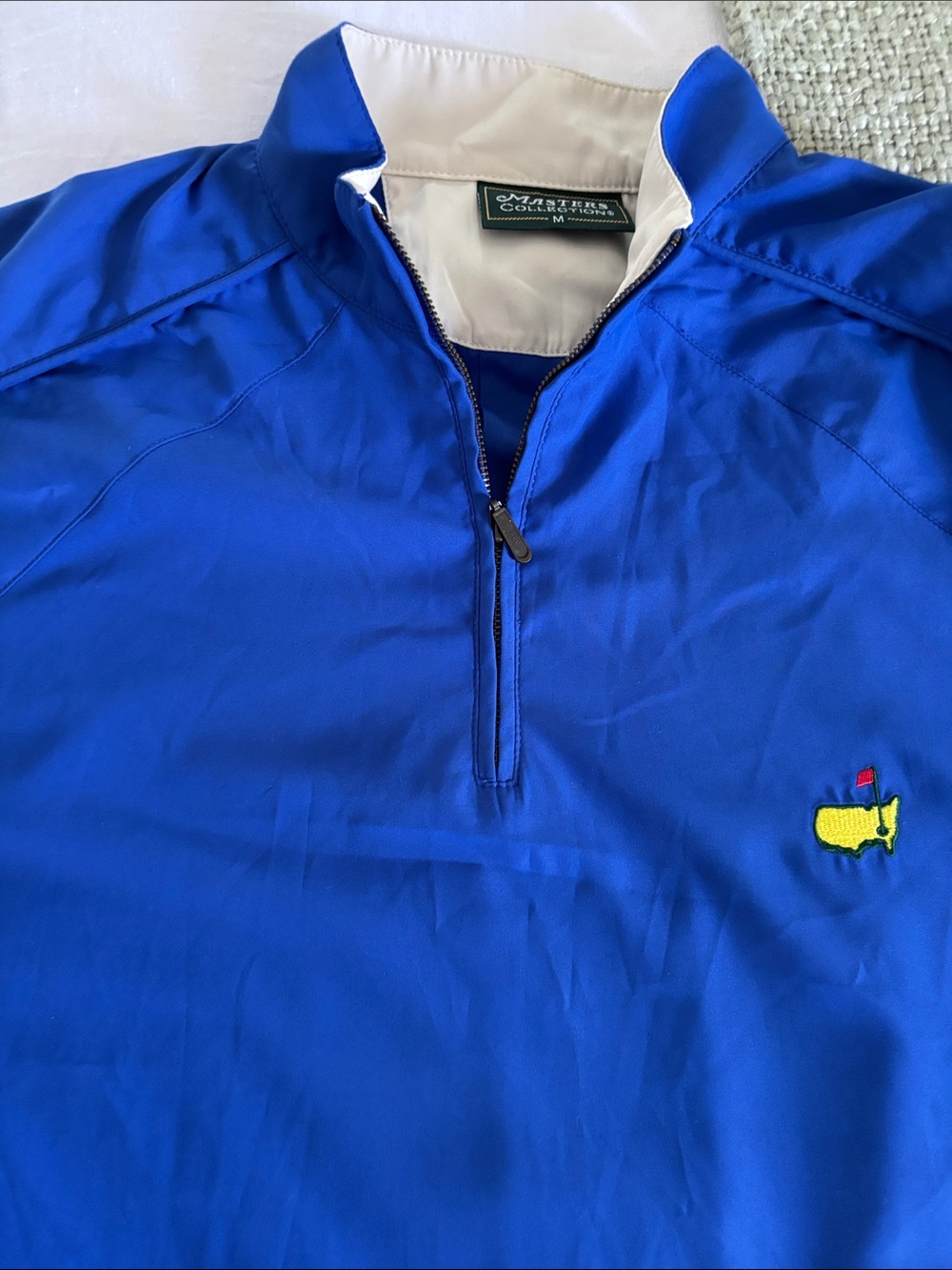 Authentic Masters Collection 1/4 Zip Golf Windshirt Pullover Men’s M